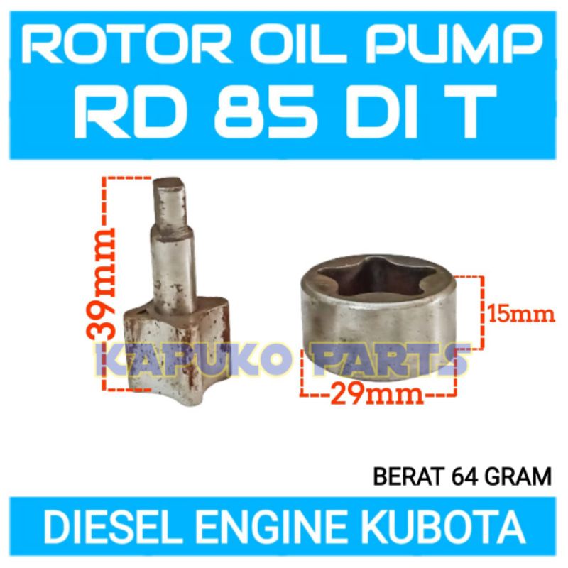 Jual RD 85 DI T ROTOR OIL PUMP UNTUK MESIN DIESEL KUBOTA 8.5 PK ...
