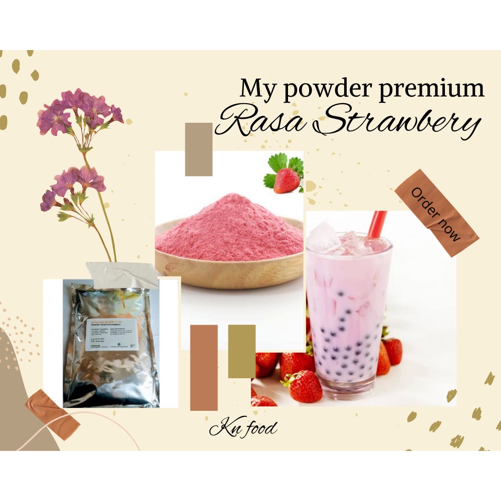 Jual Bubuk Minuman Powder PREMIUM (MA) Rasa Strawberry 1KG | Shopee ...