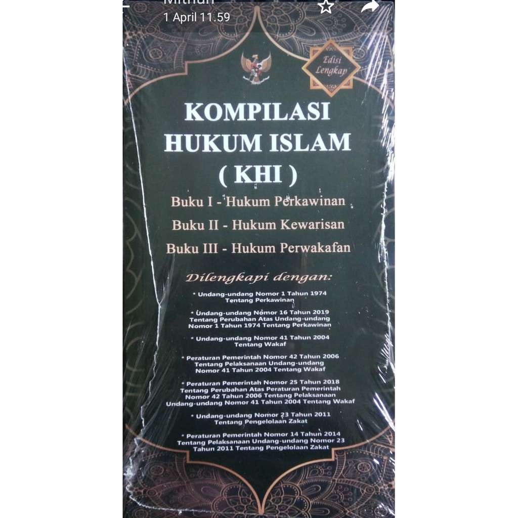 Jual BUKU KOMPILASI HUKUM ISLAM REVISI | Shopee Indonesia