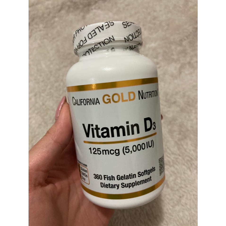Jual California Gold Nutrition - Vitamin D3 5000 IU - 360softgel ...