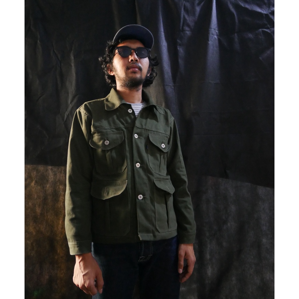Jual SIMISSTY DENIM. jaket parka green millitary. bahan cotton swedding ...