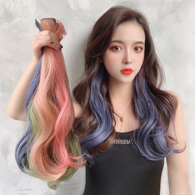 Jual Hairclip Curly Highlight, Rambut Extension Natural Panjang ...