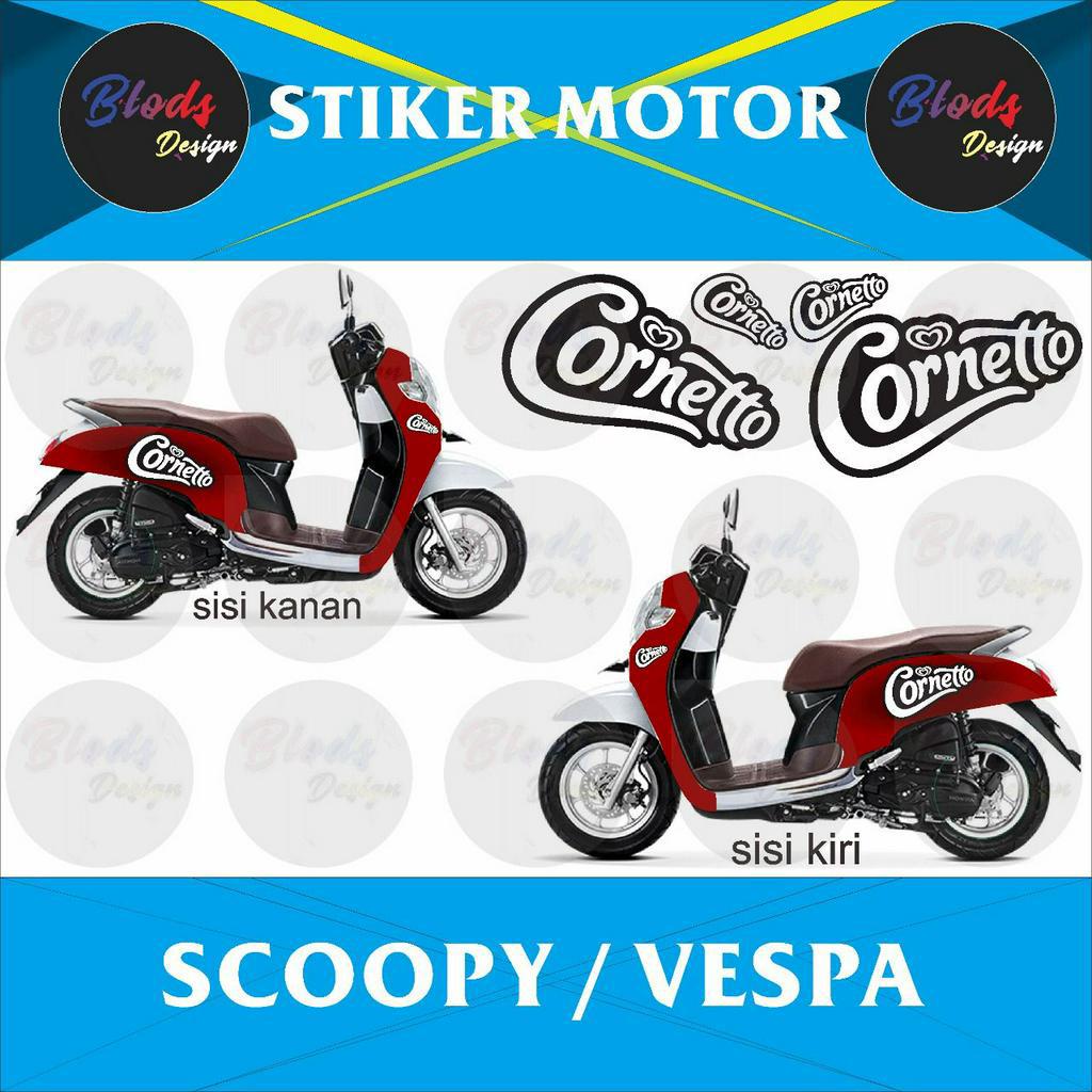 Jual Stiker Striping Scoopy Cornetto | Shopee Indonesia