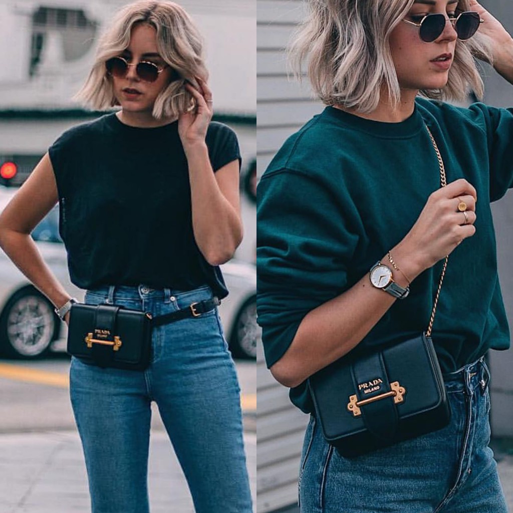 Prada cahier belt bag clearance
