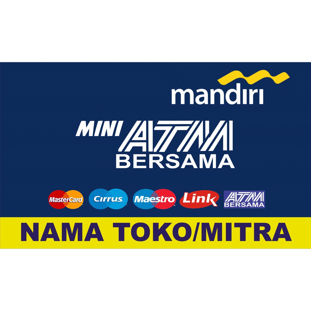 Jual Sticker Mini ATM Bank Mandiri Untuk Ditempel Pada Kaca atau Besi ...