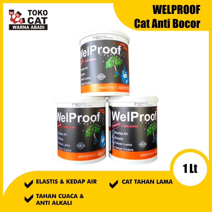 Jual Cat Pelapis Anti Bocor Welproof 1 Kg Shopee Indonesia 8849