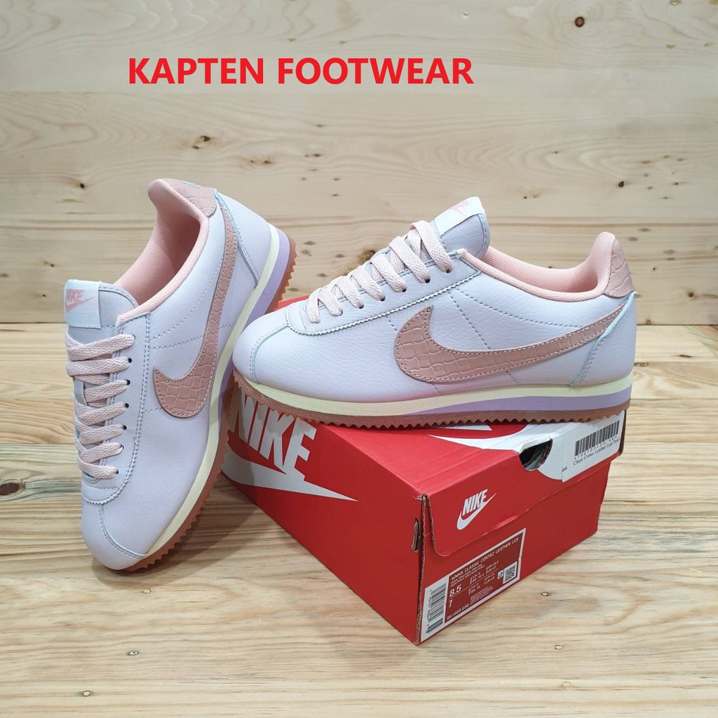 Nike cortez leather lux pearl pink sale