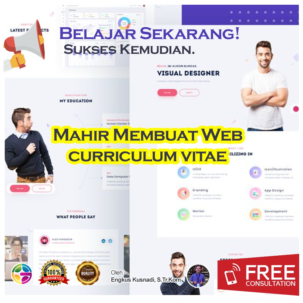 Jual Tutorial Membuat Web Cv Menggunakan Bootstrap | Shopee Indonesia