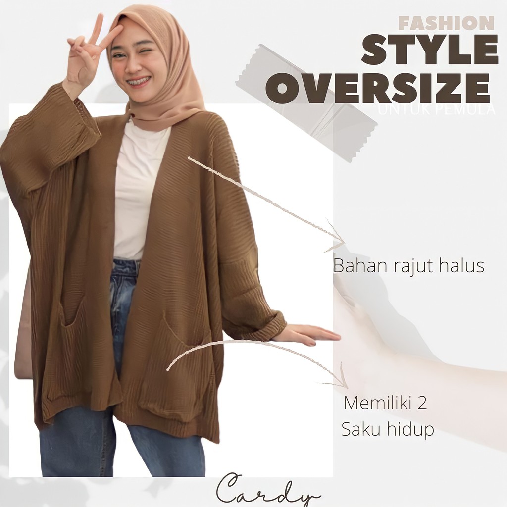 Jual OUTER CARDIGAN RAJUT OVERSIZE / CARDIGAN RAJUT PREMIUM ( TEBAL ...