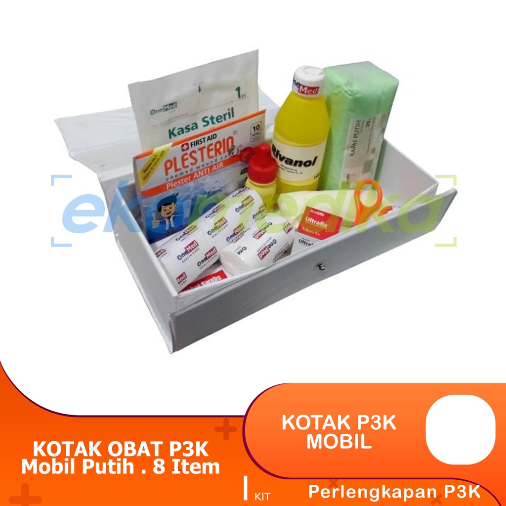 Jual Kotak Obat P3K Mobil + Isi / Kotak Obat PPPK Mobil / Box First Aid ...