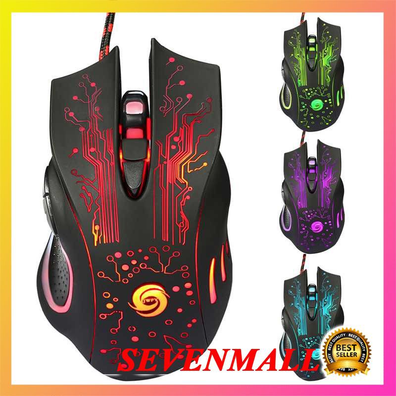 Jual JWFY Mouse Gaming USB 3200 DPI dengan LED RGB - X9 | Shopee Indonesia
