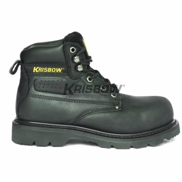 Jual Safety Shoes Krisbow Vulcan Black 6Inch/ Sepatu Safety Vulcan