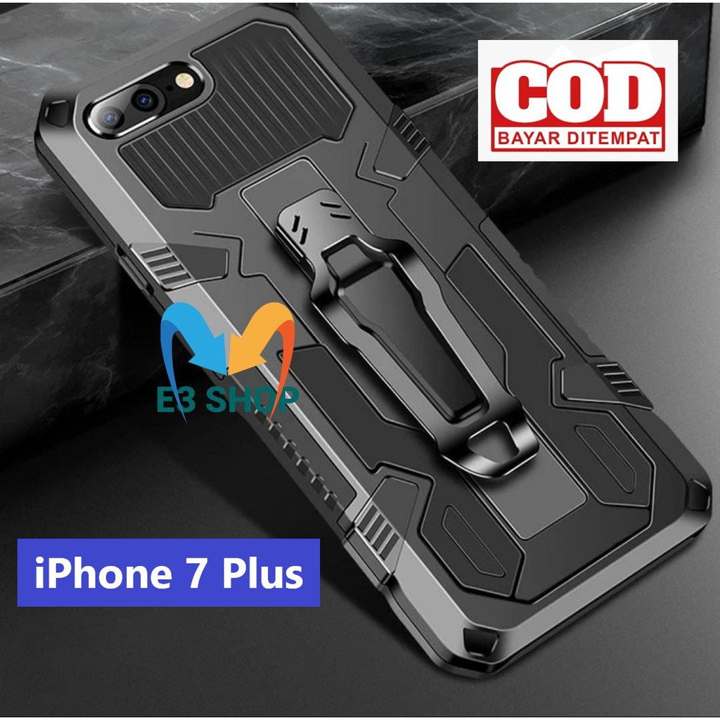 Jual CASE HP IPHONE PLUS CASING STANDING BACK KLIP HARD CASE