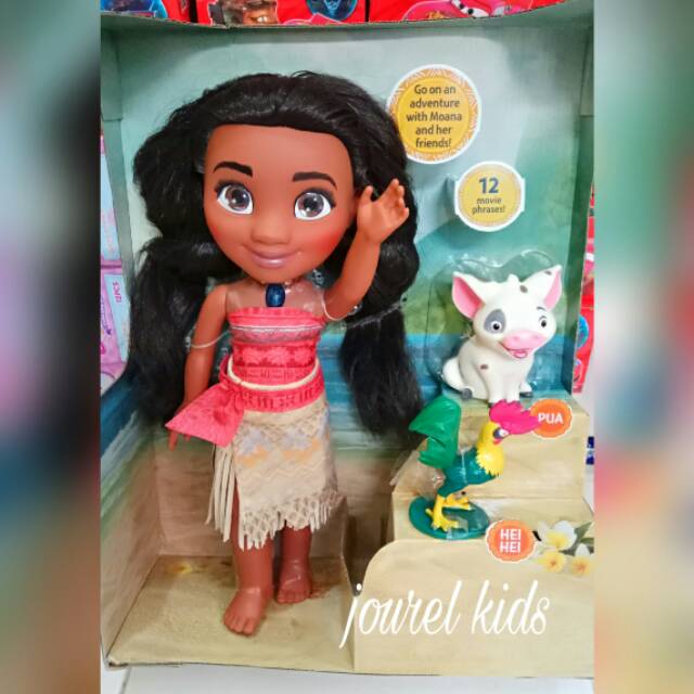 Jual Mainan Anak Perempuan Boneka Disney Princess Moana Rapunzel Belle ...