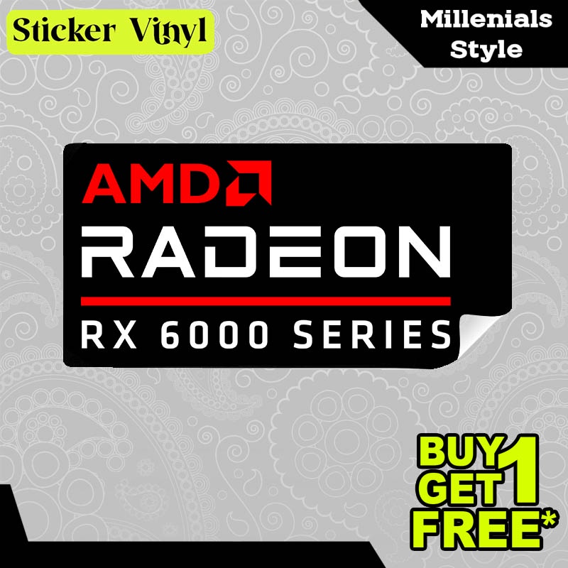 Jual Stiker Sticker AMD RADEON RX 6000 Series Kartu Grafis PC dan ...