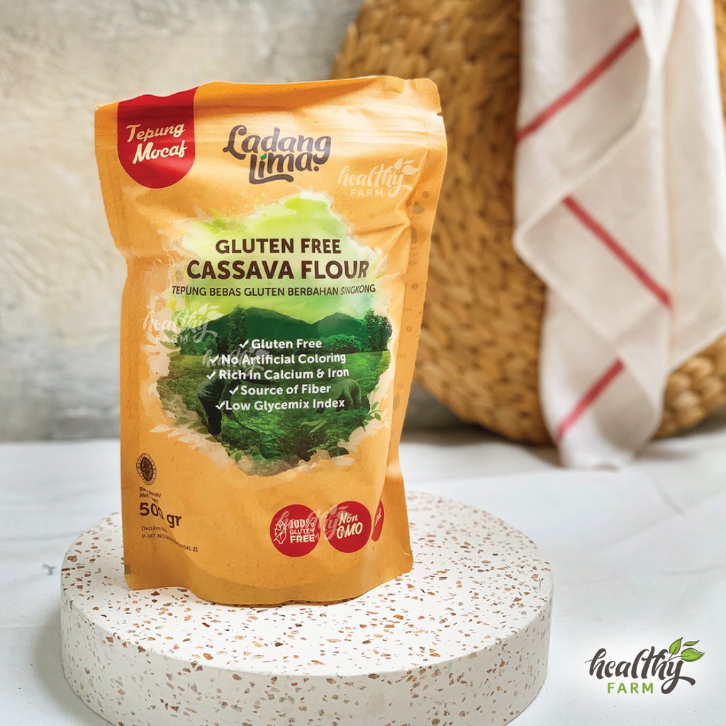 Jual Tepung Singkong Gluten Free Ladang lima Cassava Flour / Mocaf 500g