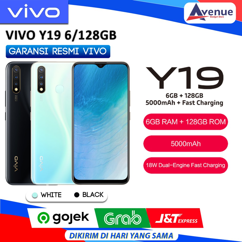 Jual HP VIVO Y19 6/128GB GARANSI RESMI PROMO MURAH | Shopee Indonesia