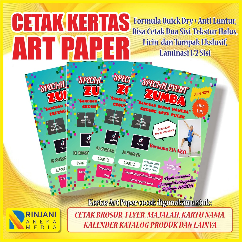Jual CETAK ART PAPER A3+ Shopee Indonesia