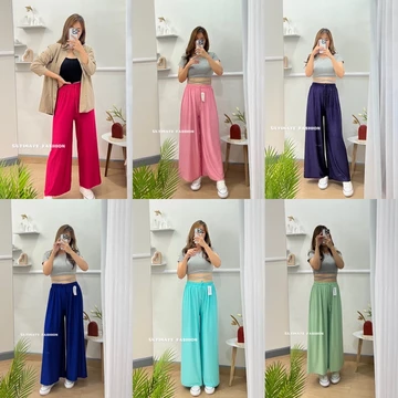 Kulot Jersey Lalisa Highwaist Bahan Jersey Premium Ukuran Standar Dan Jumbo (Bisa Buat Ibu