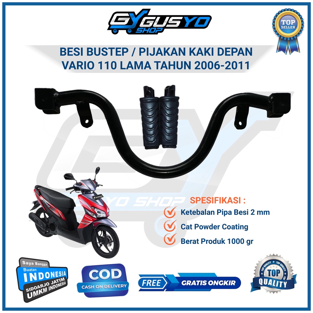 Jual Pijakan Kaki Bastep Footstep Depan Motor Honda Vario 110 Karbu Old