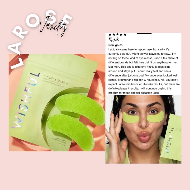 Huda Beauty Wishful Lift and Snatch Instant Sculpting Eye Mask  (Skincare,Eyes)