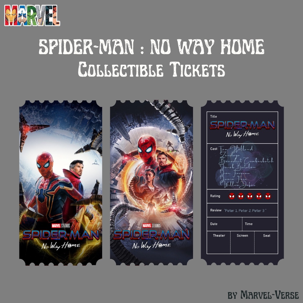 jual-collectible-ticket-spider-man-no-way-home-marvel-fanmade