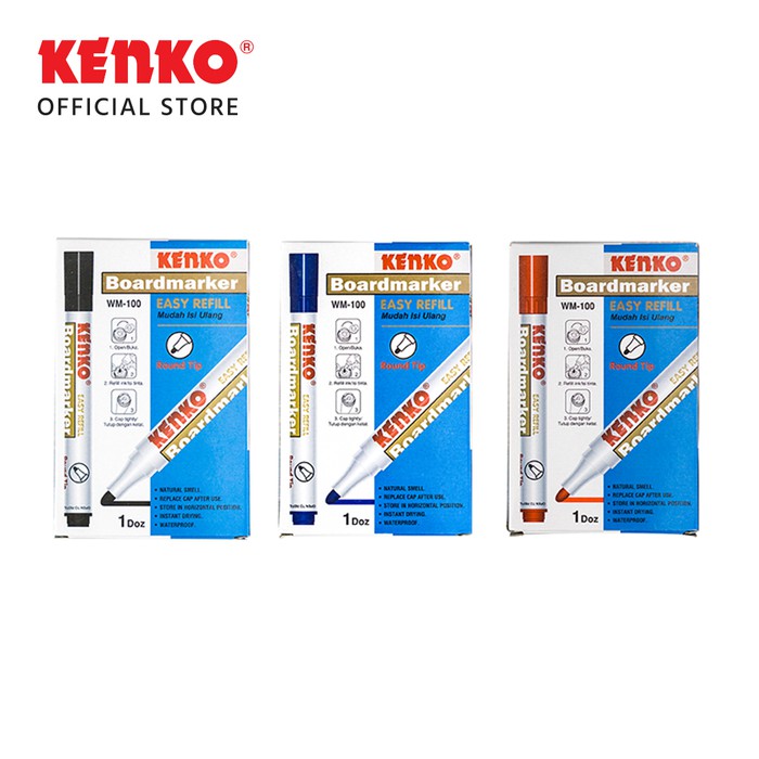 KENKO WHITEBOARD MARKER / Spidol Papan Tulis WM-100 (3)