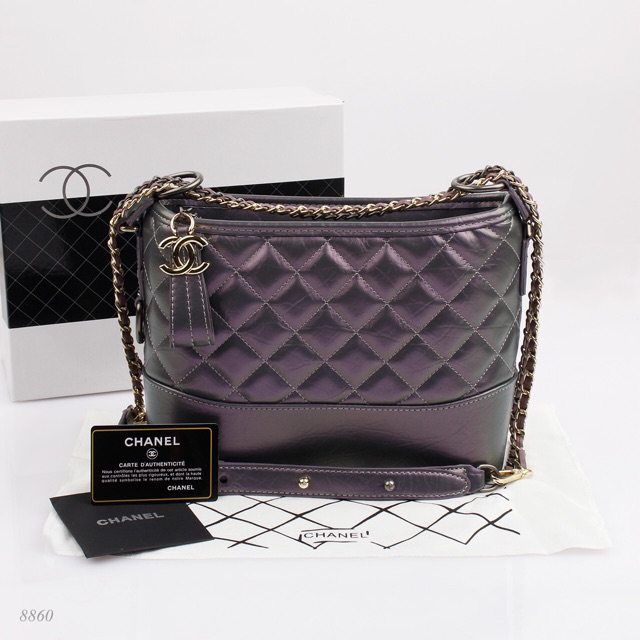 Chanel gabrielle iridescent black sale