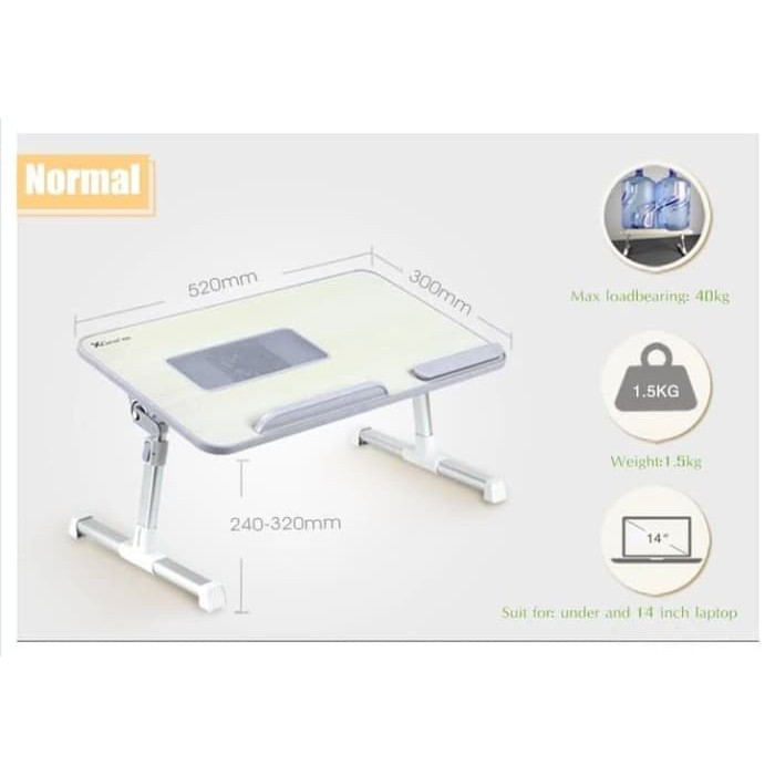 Jual XGEAR A8 Adjustable Foldable Laptop Desk with USB Cooling Fan