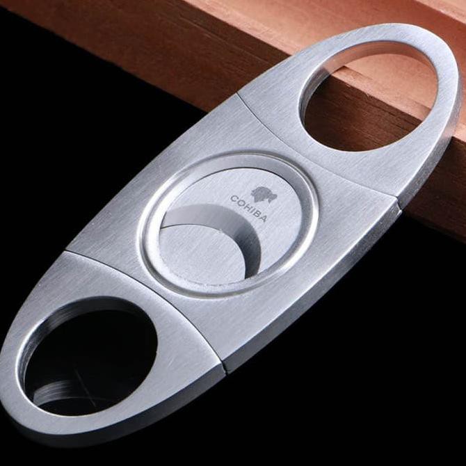 Jual Pemotong Cerutu Cohiba Cigar Cutter Double Blade Stainless Steel ...