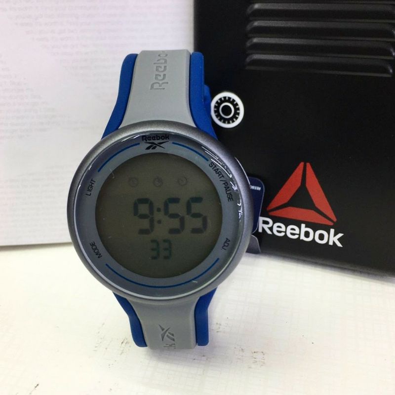 Jual Reebok original RV-ELE G-9 jam tangan pria tali karet abu biru ...