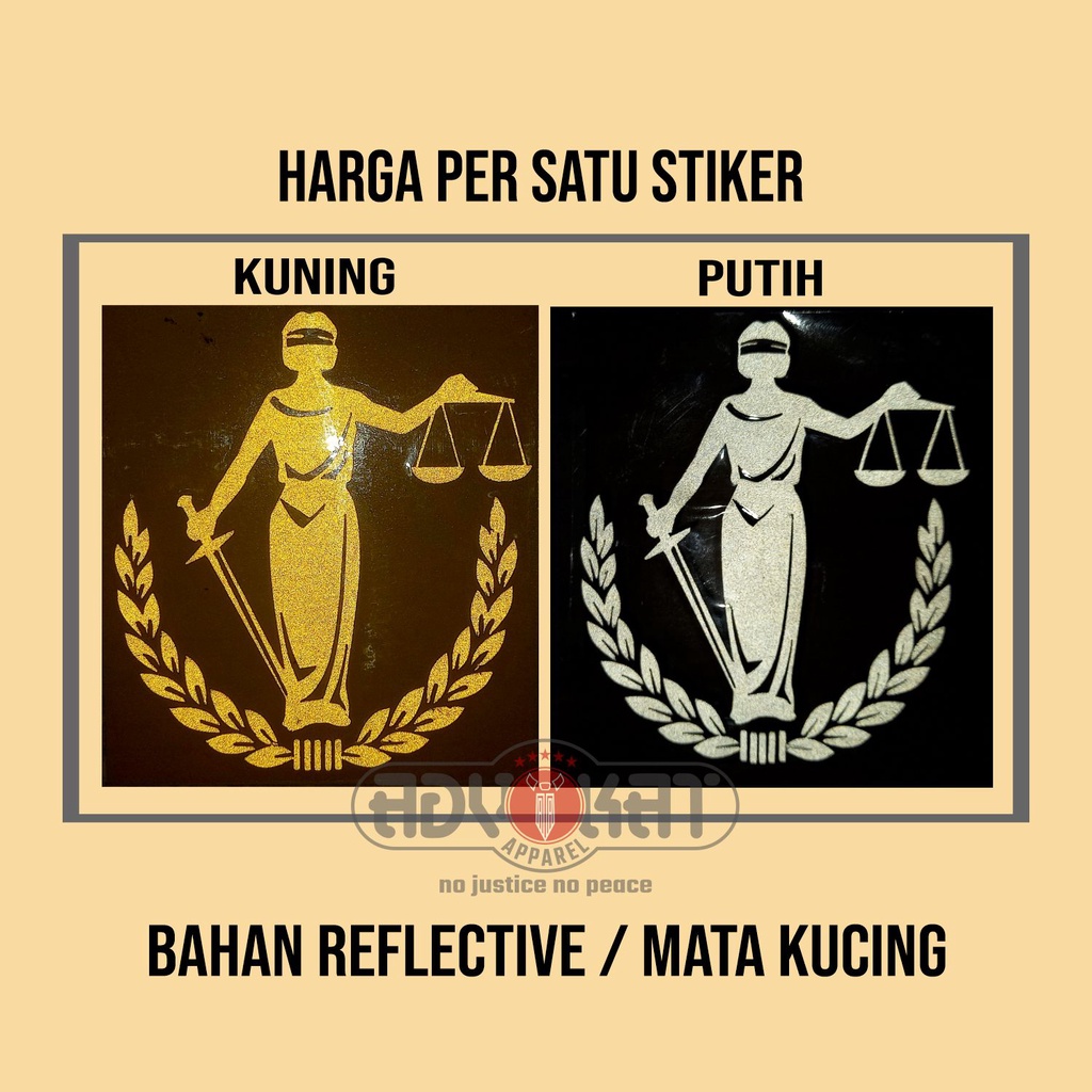 Jual STIKER DEWI KEADILAN / DEWI THEMIS / ADVOKAT / LAWYER / JUSTICE ...