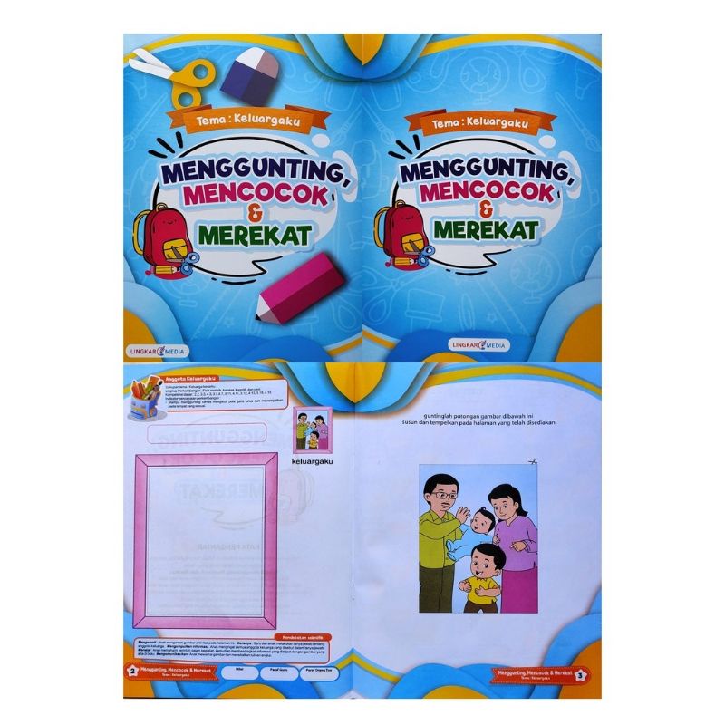 Jual Buku Anak Menggunting Mencocok Dan Menempel/merekat Lingkar Media ...