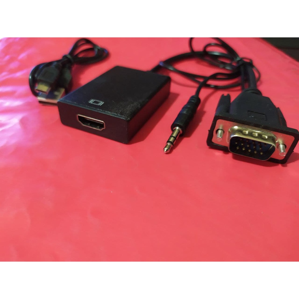 Jual Kabel VGA to HDMI +audio + Power AK3 Shopee Indonesia