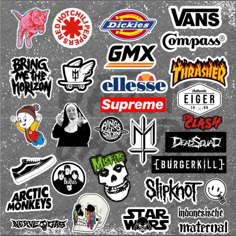 Jual Stiker Pack Brand Stiker Laptop Stiker Hp Stiker Helm Stiker