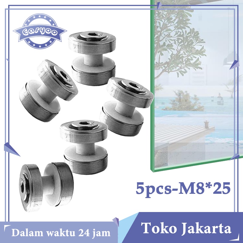 Jual Isi Penjepit Kaca Stainless Steel Baut Penjepit Kaca Tiang Railing Tangga Jepitan