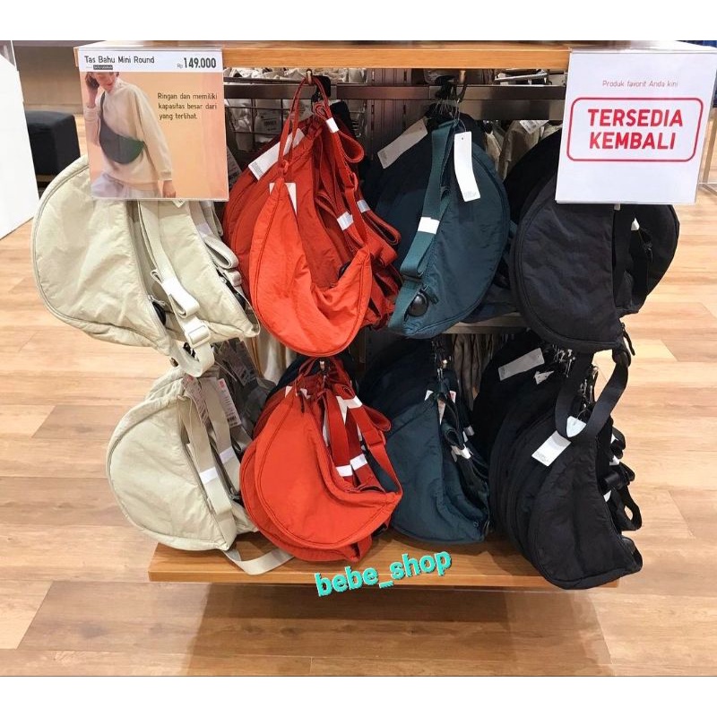 Jual Uniqlo Tas Bahu Mini Round | Shopee Indonesia