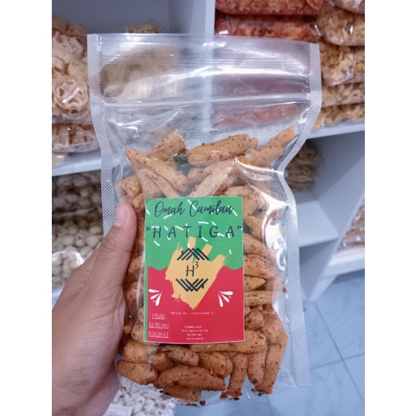 Jual basreng stik berat 225g kemasan standing pouch | Shopee Indonesia