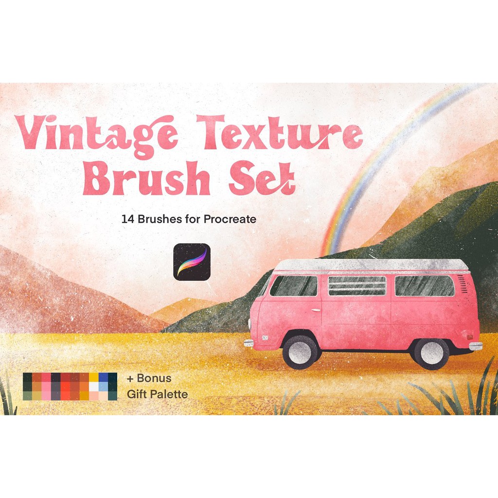 Jual Procreate Brush - Vintage Texture Brush Set for Procreate | Shopee ...