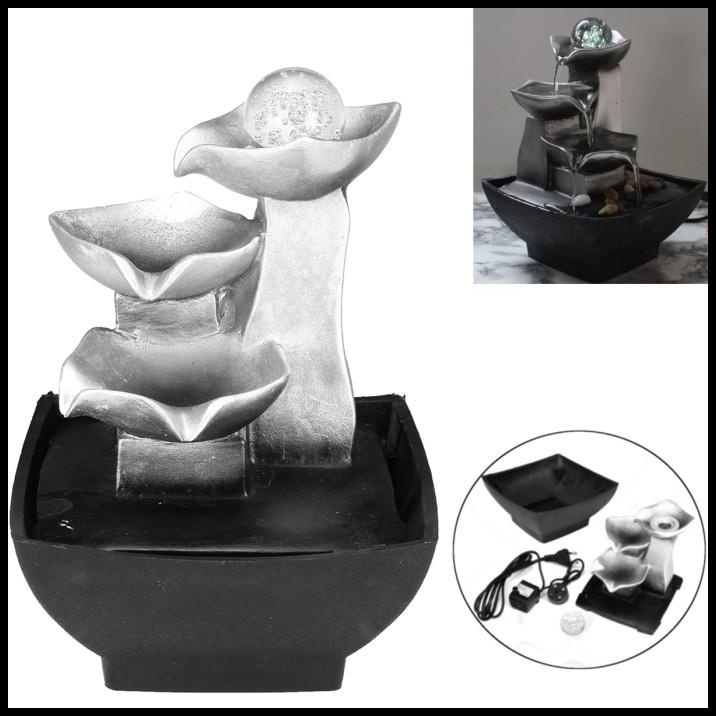Desktop Fountain Waterfall Fish Bowl Feng Shui Landscape Rockery Indoor Ornament