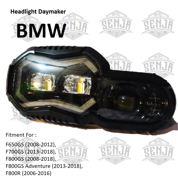 Jual lampu motor Daymaker BMW GS F650 F700 F800 F800R headlamp moge