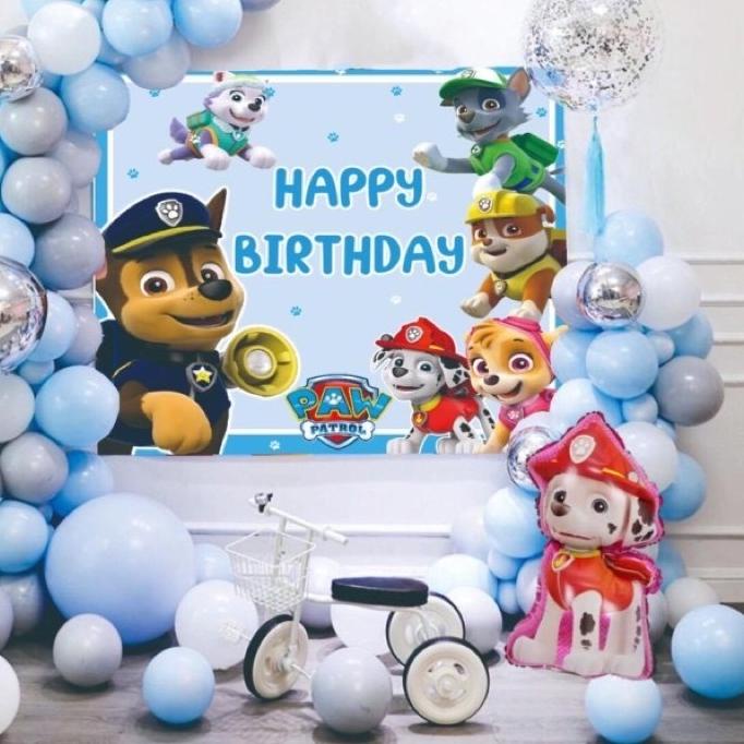 Jual WOW MURAH Paket balon backdrop dekorasi balon motif karakter