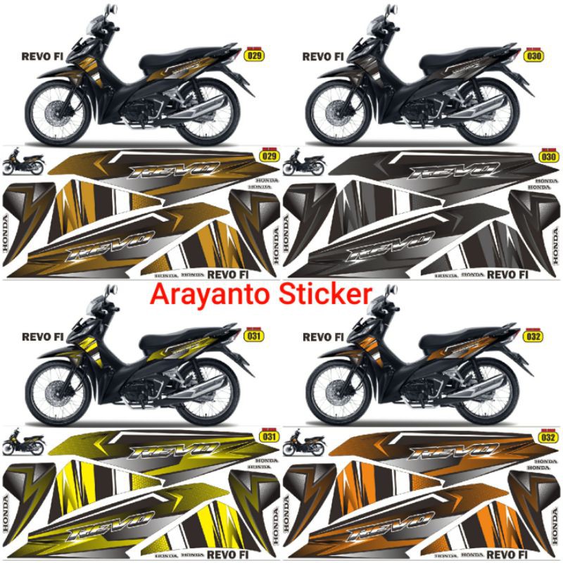 Jual Sticker Decal Striping Revo Fi Fit X New 2020 Variasi Rz08 Semua ...