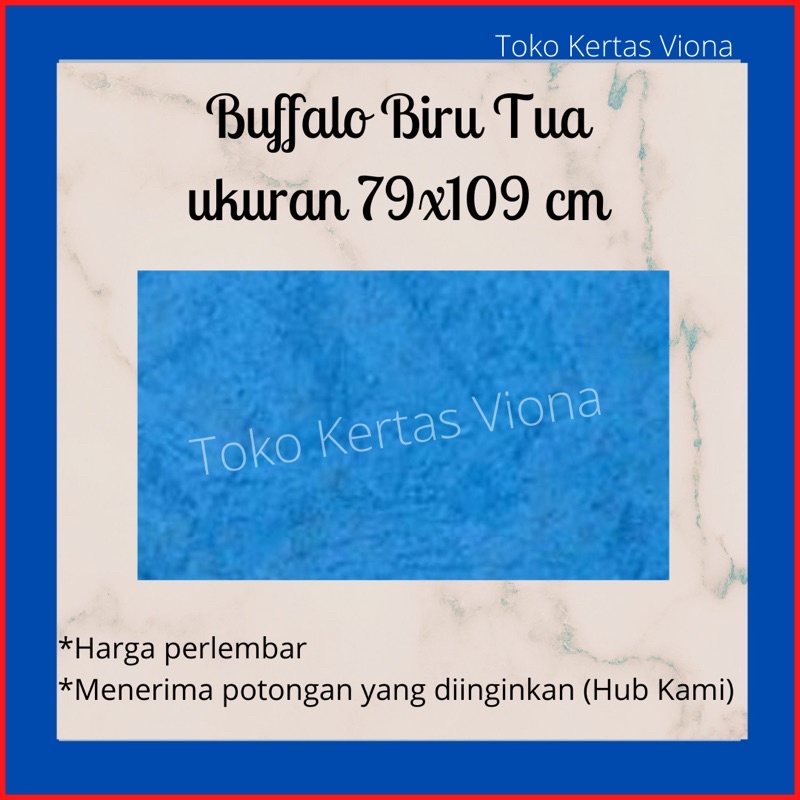 Jual Kertas Buffalo Cover Sampul Jilid Biru Tua 79x109 Cm Shopee