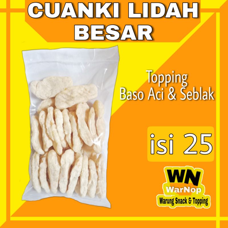 Jual Cuanki Lidah Besar Rasa Ikan Khas Garut Topping Boci Seblak Isi