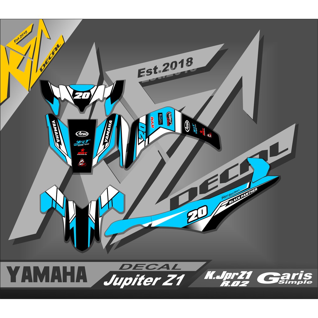 Jual DECAL JUPITER Z1 Costum - Dekal setiker stiker sticker Jupiter z1 ...