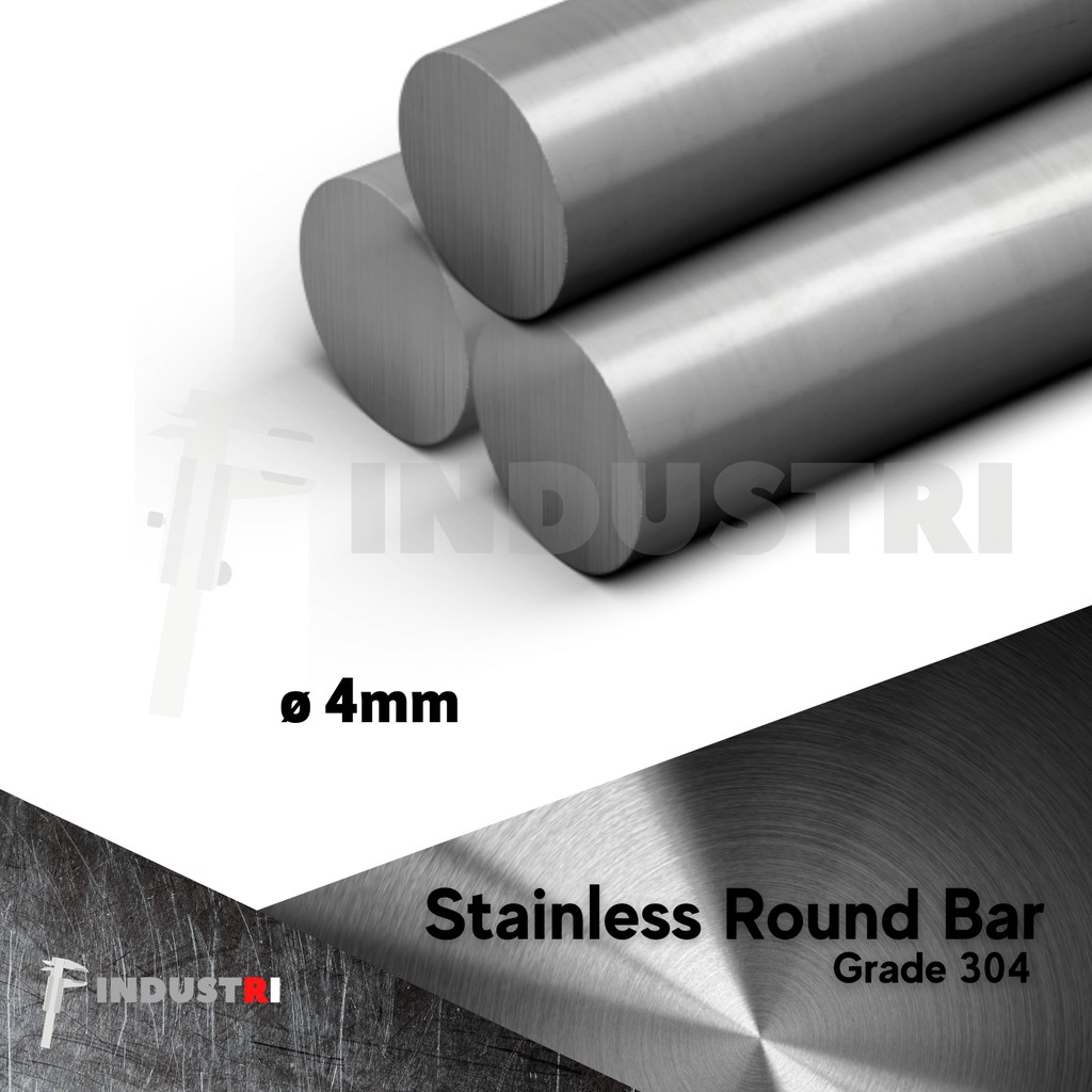 Jual AS SUS 304 Diameter 4mm |AS Besi Stainless Per 1 Meter | Shopee ...