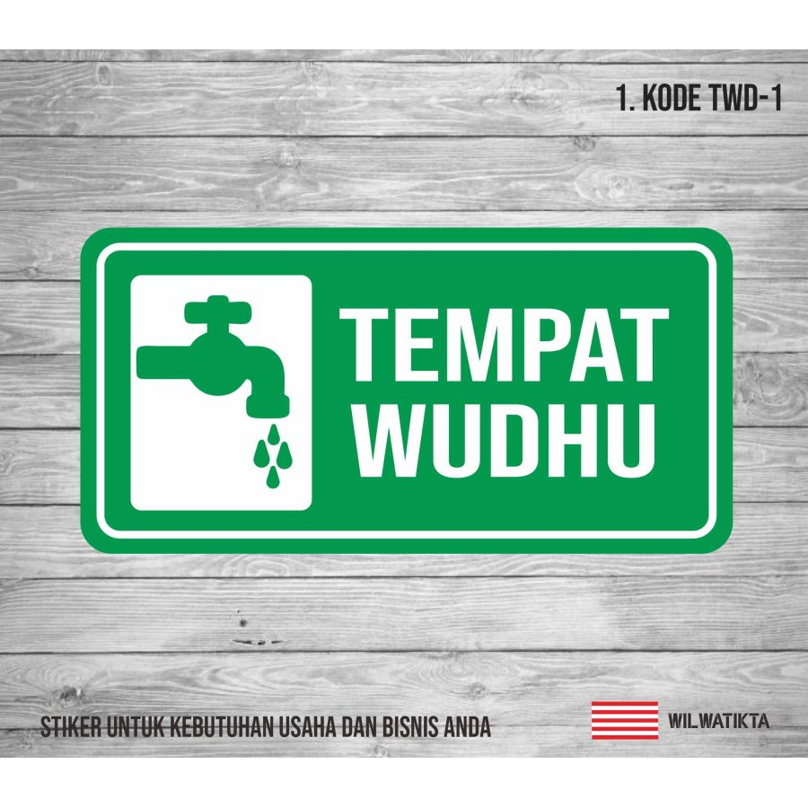 Jual Stiker Sign Tempat Wudhu Pria Dan Wanita Shopee Indonesia 1012