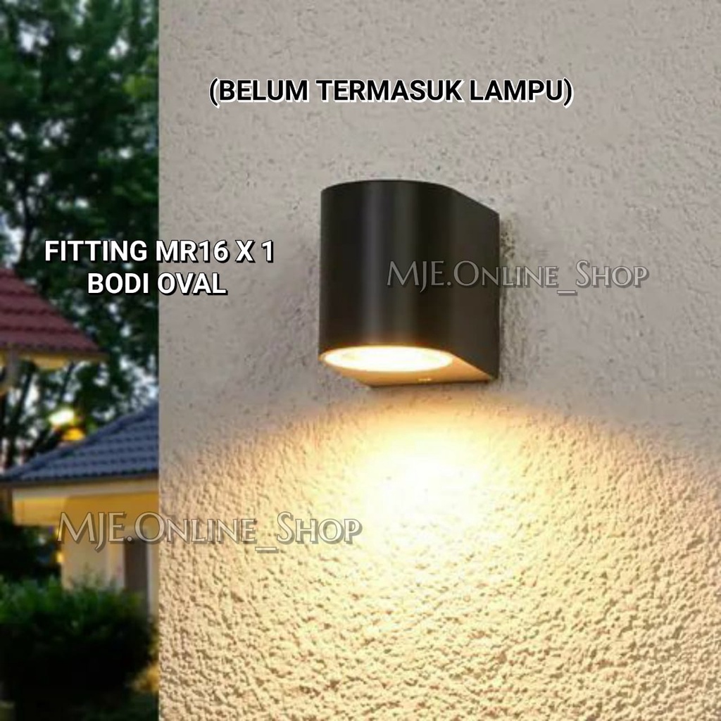 Jual LAMPU DINDING TAMAN MINIMALIS 1 X MR16 / WALL LIGHT OUTDOOR ...