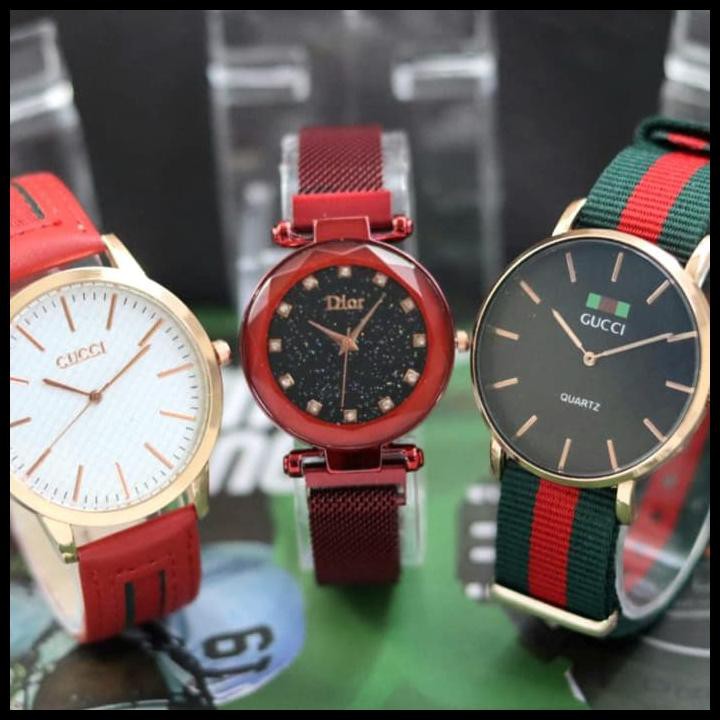 Jual Jam Tangan Gucci Paket Jam Tangan Pria Wanita Display Analog Shopee Indonesia